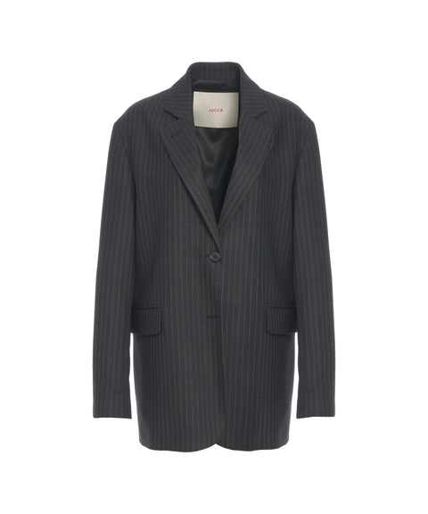 Blazer mit Nadelstreifen