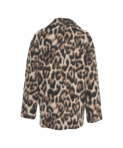 Blazer with animal print