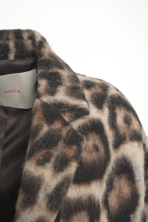 Blazer with animal print