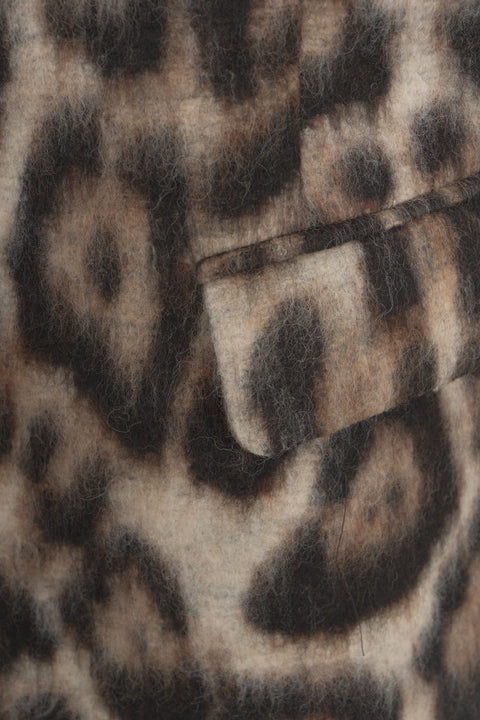 Blazer with animal print