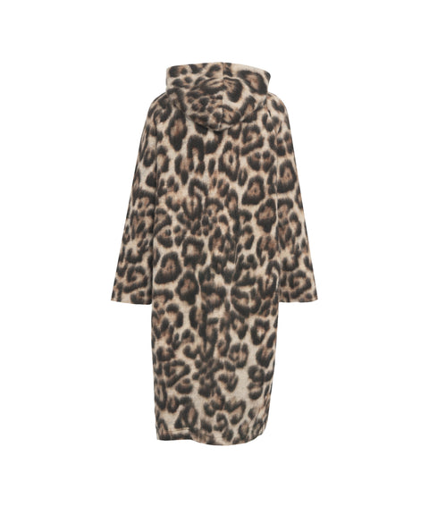 Cappotto con stampa animalier