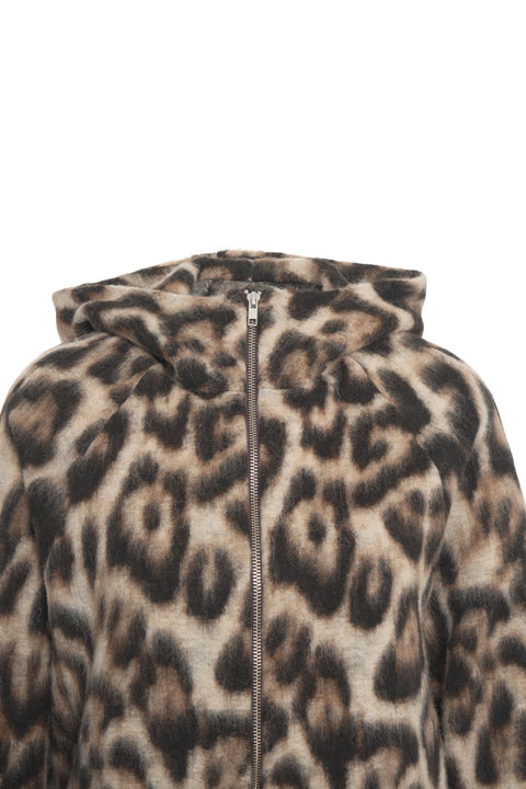 Cappotto con stampa animalier
