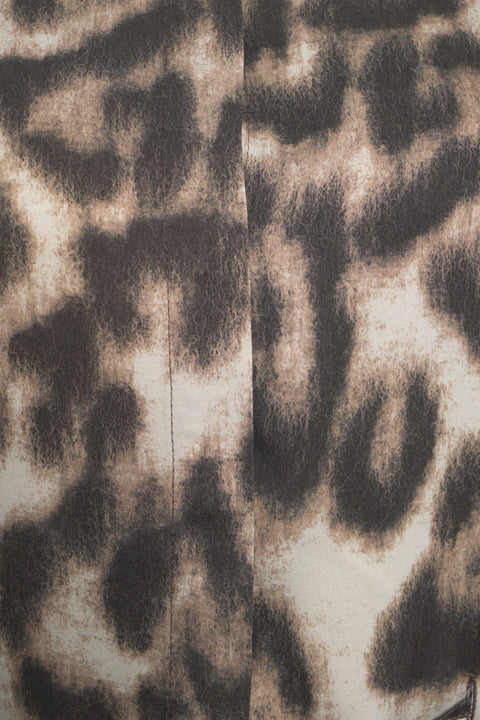 Blusa con stampa animalier