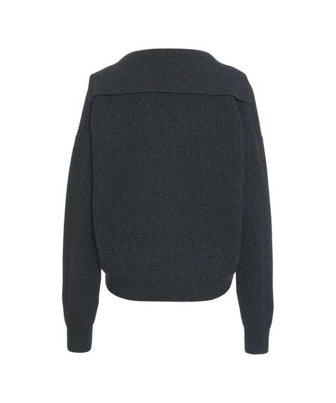 Maglione con colletto polo