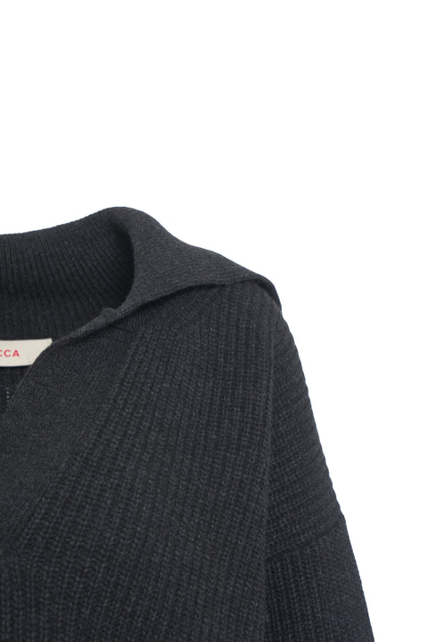 Maglione con colletto polo