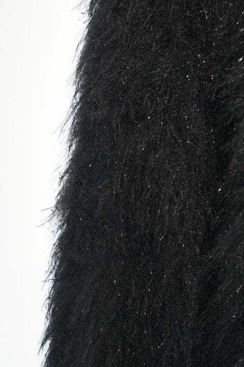 Giacca con cappuccio in ecopelliccia