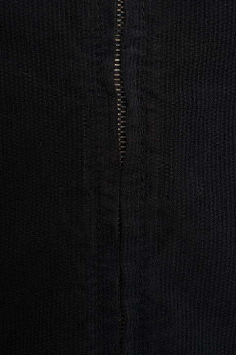 Cordjacke mit Kapuze