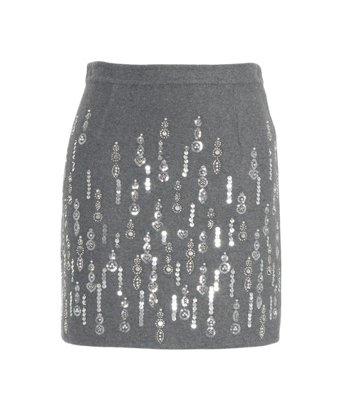 Minigonna con paillettes