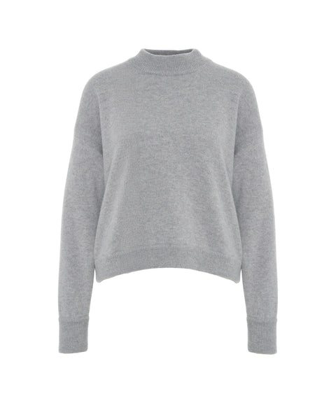 Stehkragenpullover aus Wolle