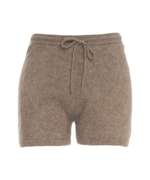 Shorts aus Yackwolle