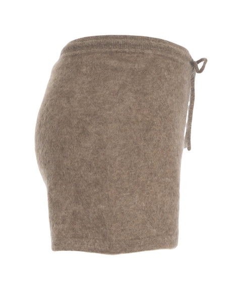 Shorts aus Yackwolle