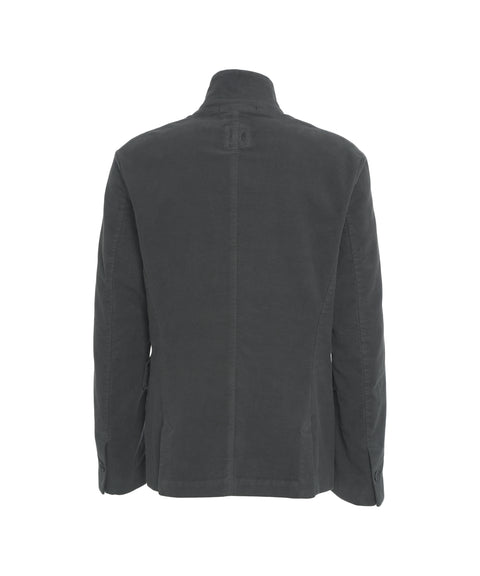 Blazer con colletto alto