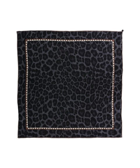 Foulard con stampa animalier