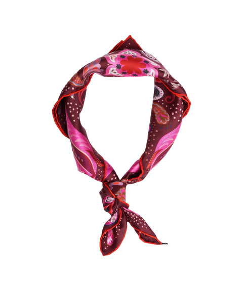 Foulard con stampa floreale
