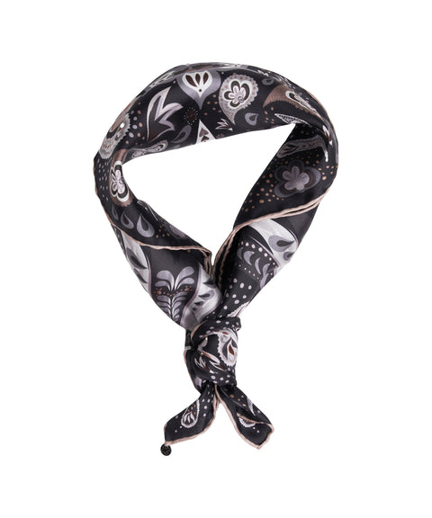 Foulard con stampa floreale