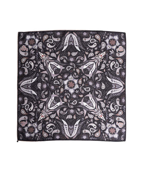 Foulard con stampa floreale