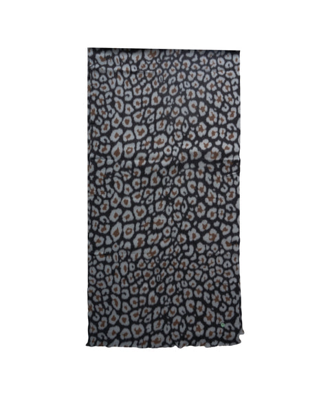 Sciarpa con stampa animalier