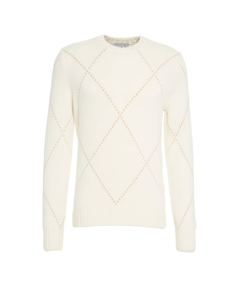 Maglione con motivo a rombi