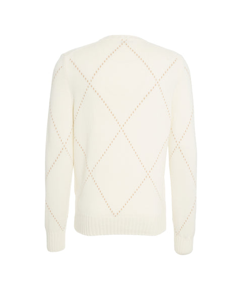 Maglione con motivo a rombi