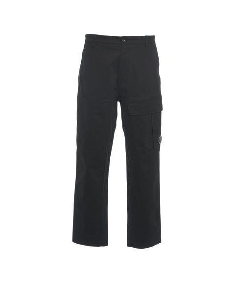 Pantaloni cargo con logo patch
