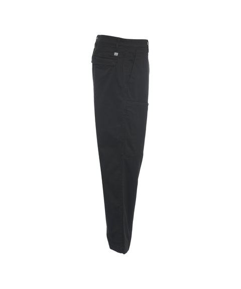 Pantaloni cargo con logo patch