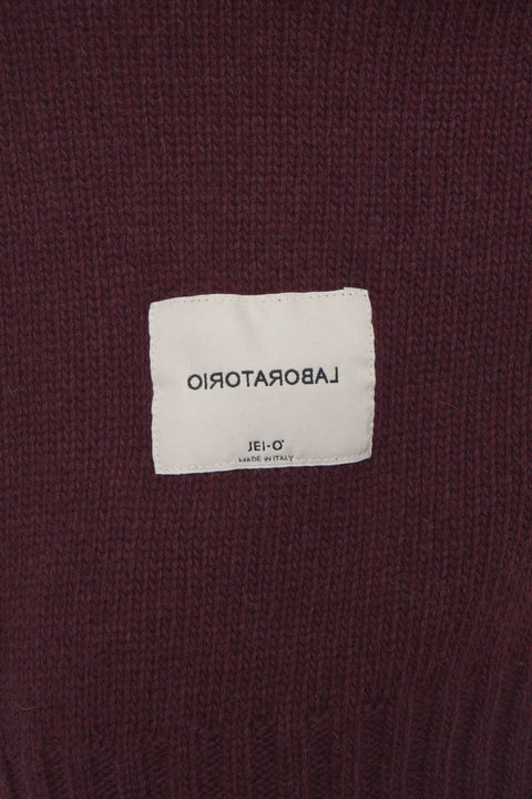 Knit sweater with logo