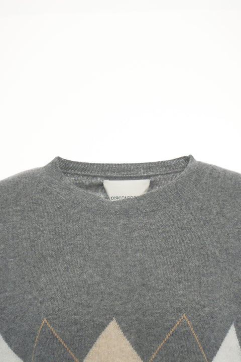 Maglione con motivo a rombi