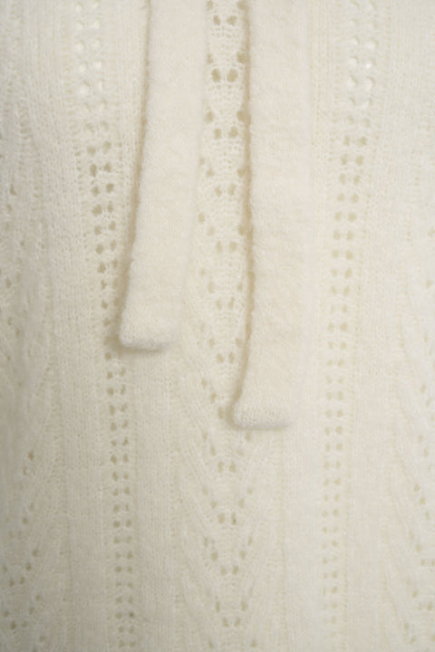 Felpa con cappuccio in lana