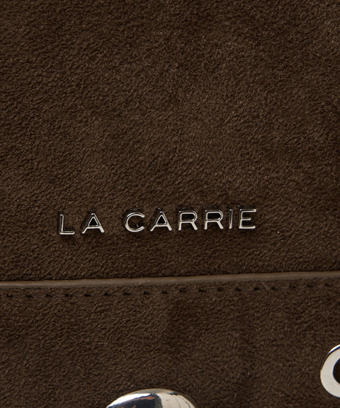 Borsa a spalla in eco suede