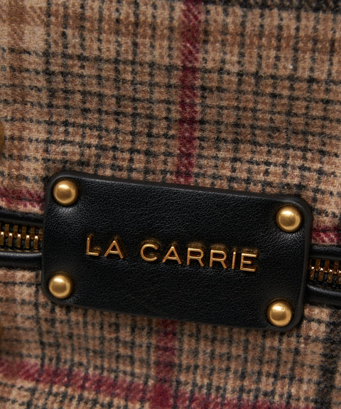 Borsa a secchiello glencheck