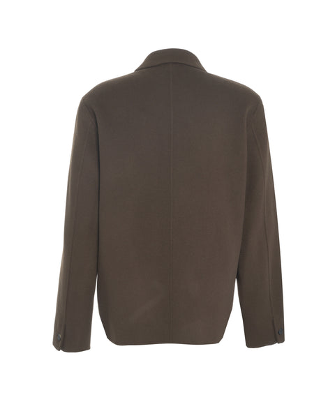 Overshirt in misto lana