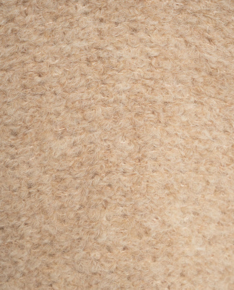 Maglione in maglia con collo in piedi