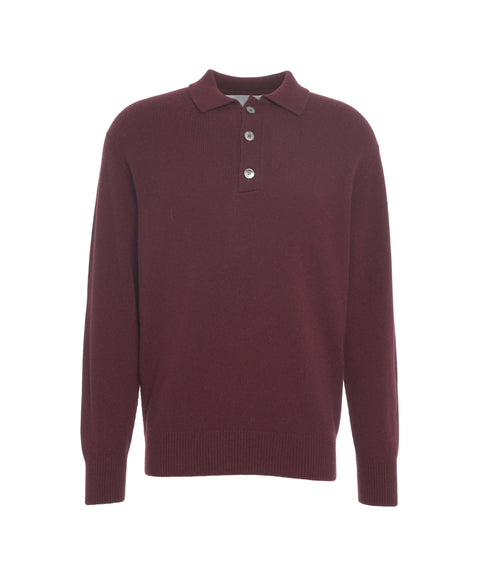 Maglione con colletto polo