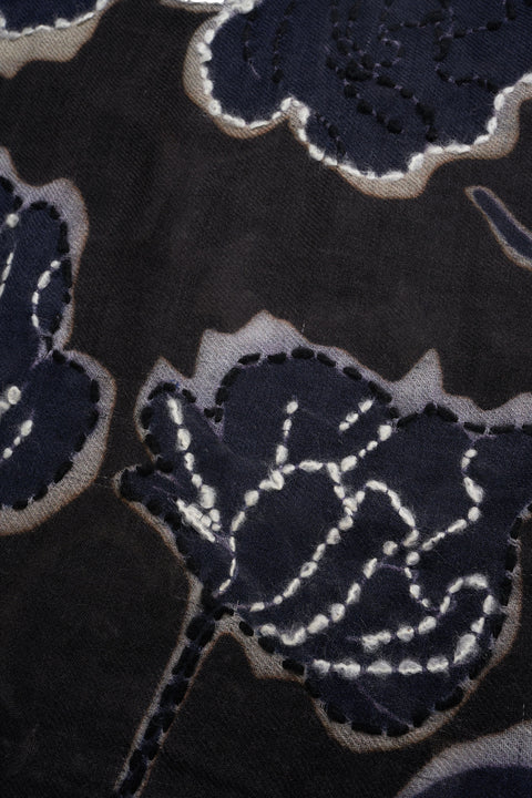 Sciarpa con motivo floreale 'Farina'