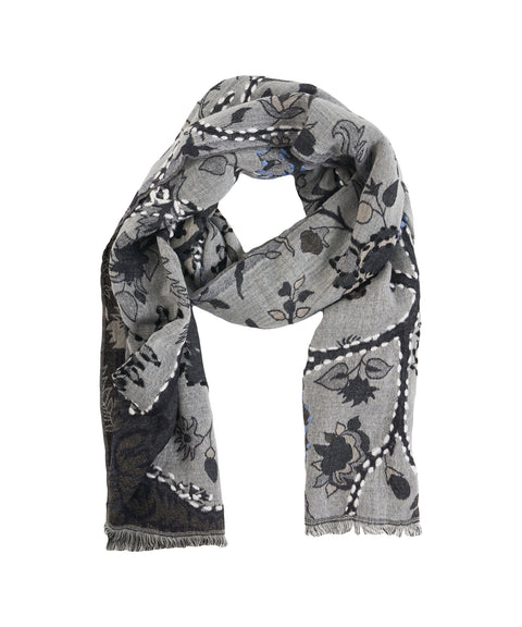 Sciarpa con motivo floreale