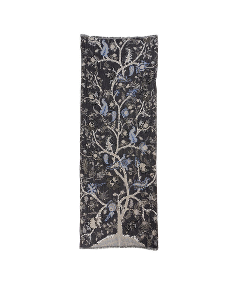 Sciarpa con motivo floreale