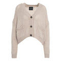 Cardigan in maglia con scollo a V