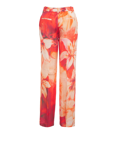 Hose mit floralem Print