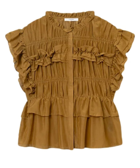 Blusa in misto cotone e seta 'Margaret'