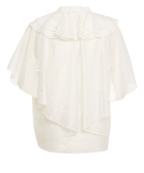 Blusa con rouches 'Tara'