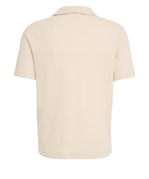 Polo skipper in piqué