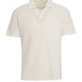 Cotton blend skipper polo shirt