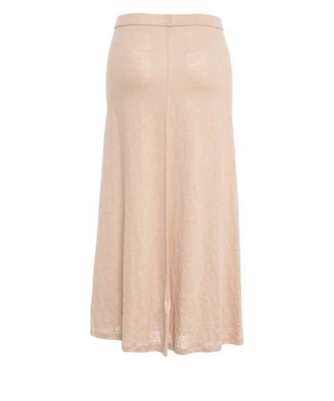 Midirock aus Leinengemisch