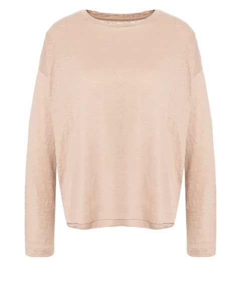 Langarmshirt aus Leinen