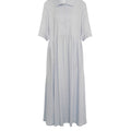 Abito maxi in misto lino