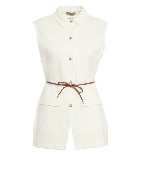 Vest with waist belt