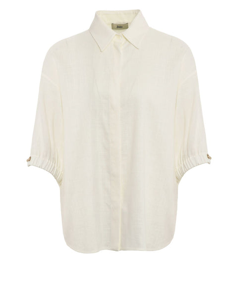 Bluse aus Leinengemisch