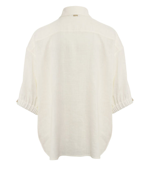 Bluse aus Leinengemisch