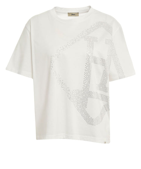 T-shirt with rhinestones