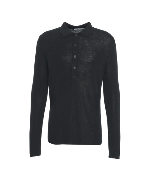 Maglione con colletto polo